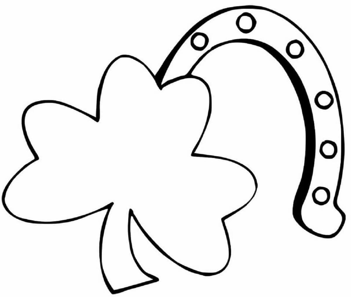 Print Sharock and Horseshoe Coloring Page