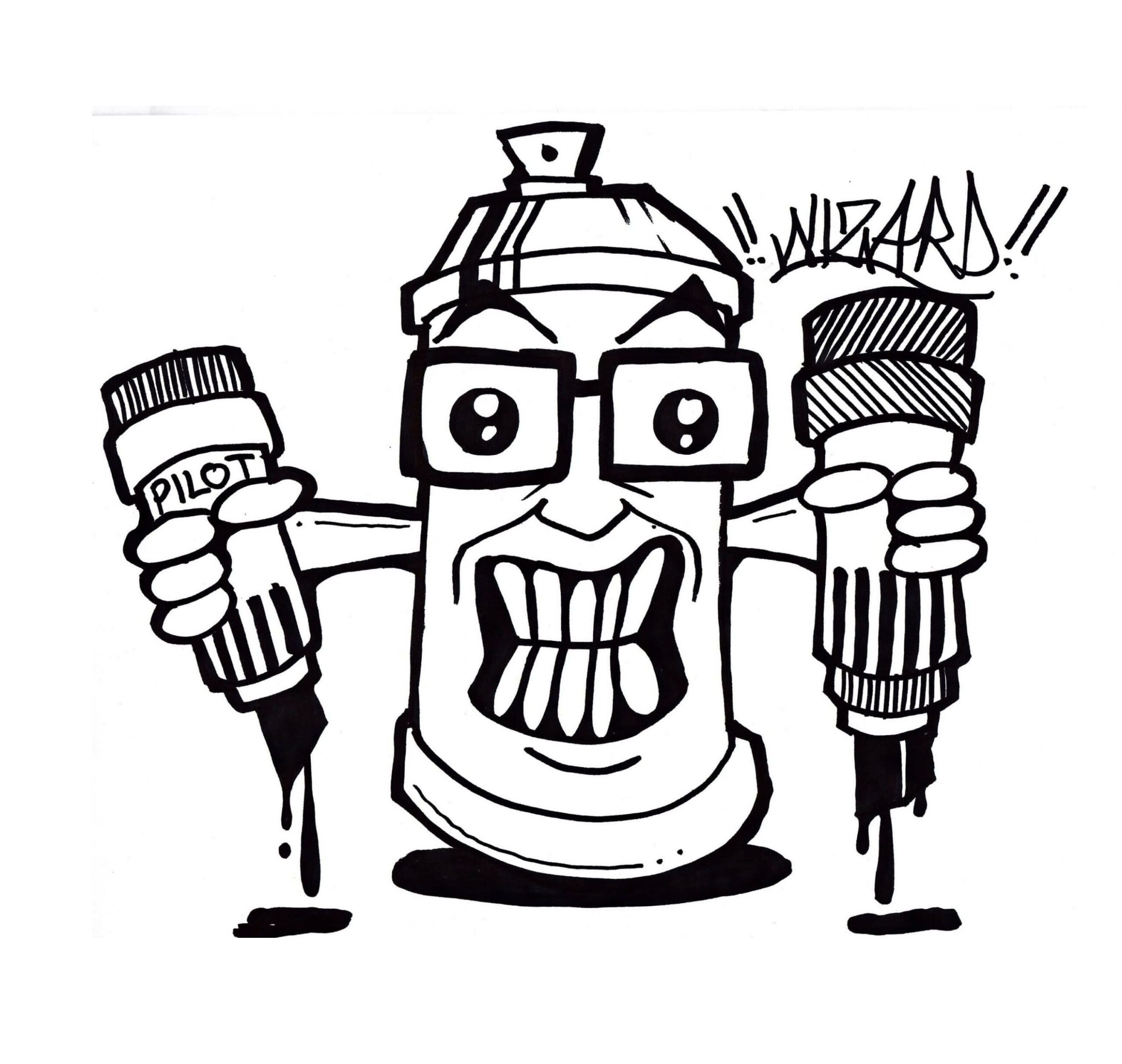 Print The Most Popular Graffiti Tool Coloring Page