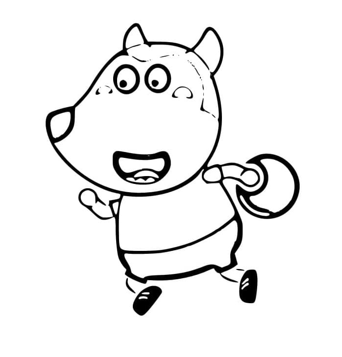 Print Wolfoo for Kids Coloring Page