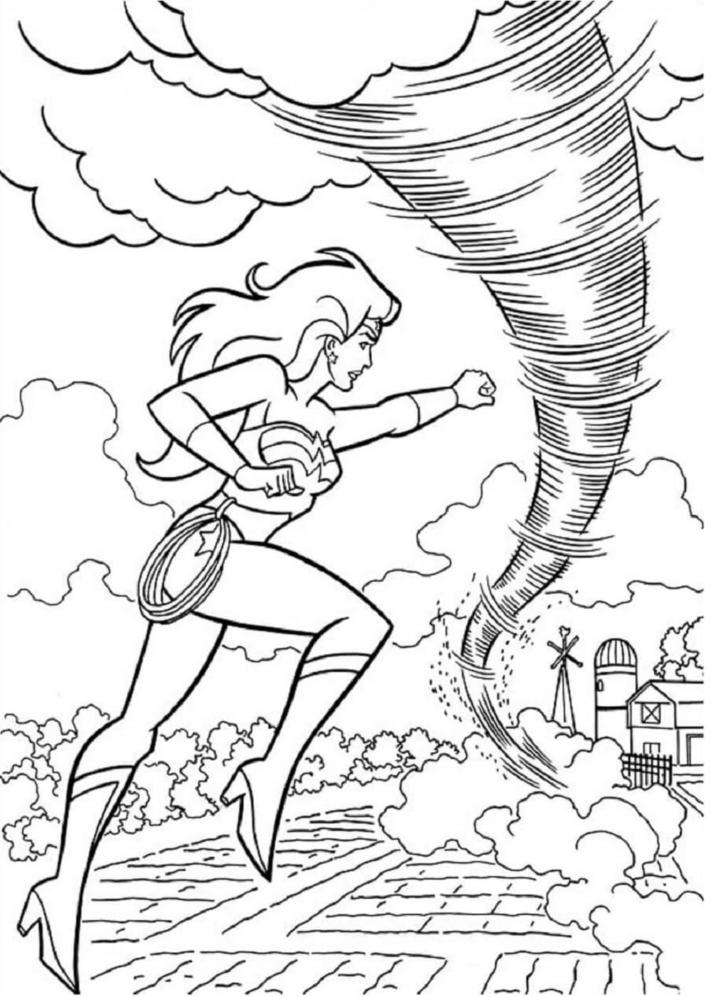 Tornado Coloring Pages