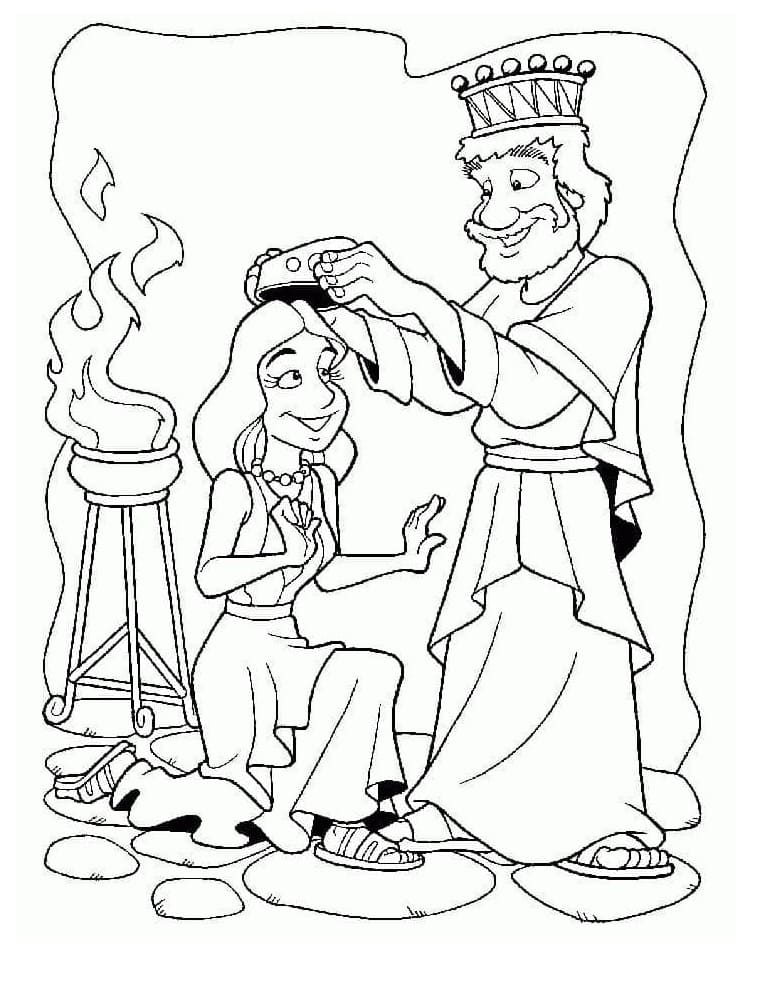 Queen Esther Coloring Pages