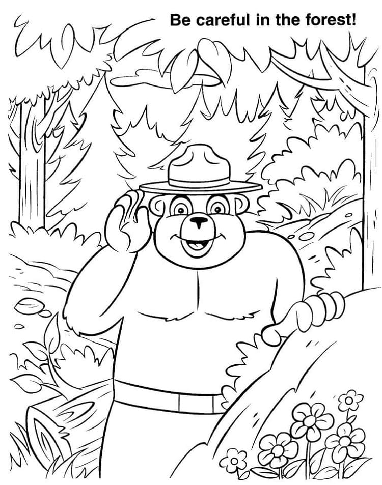 Smokey Bear Coloring Pages