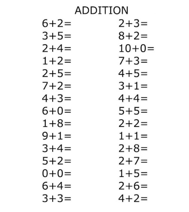 Addition Doubles Worksheet Free Image