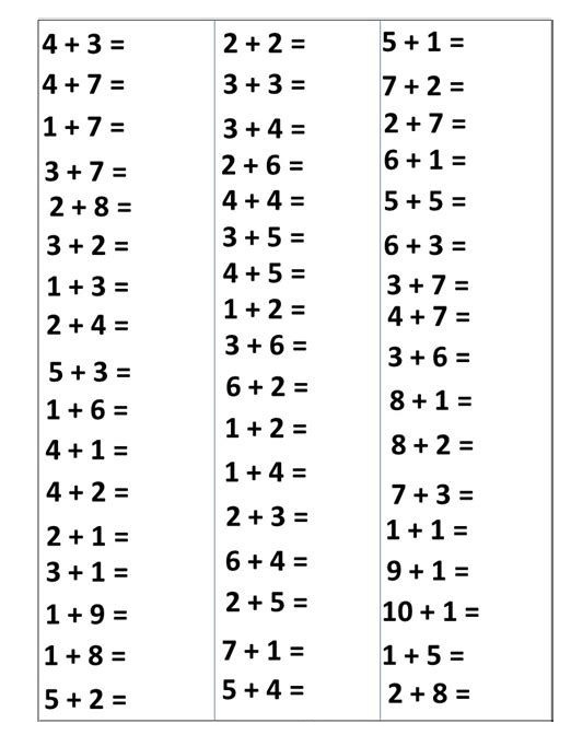 Addition Doubles Worksheet Free Images