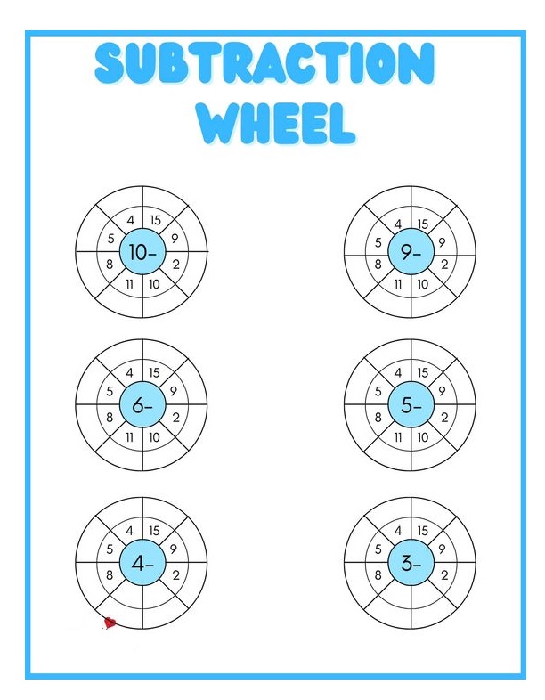 Addition Wheel Worksheets Free