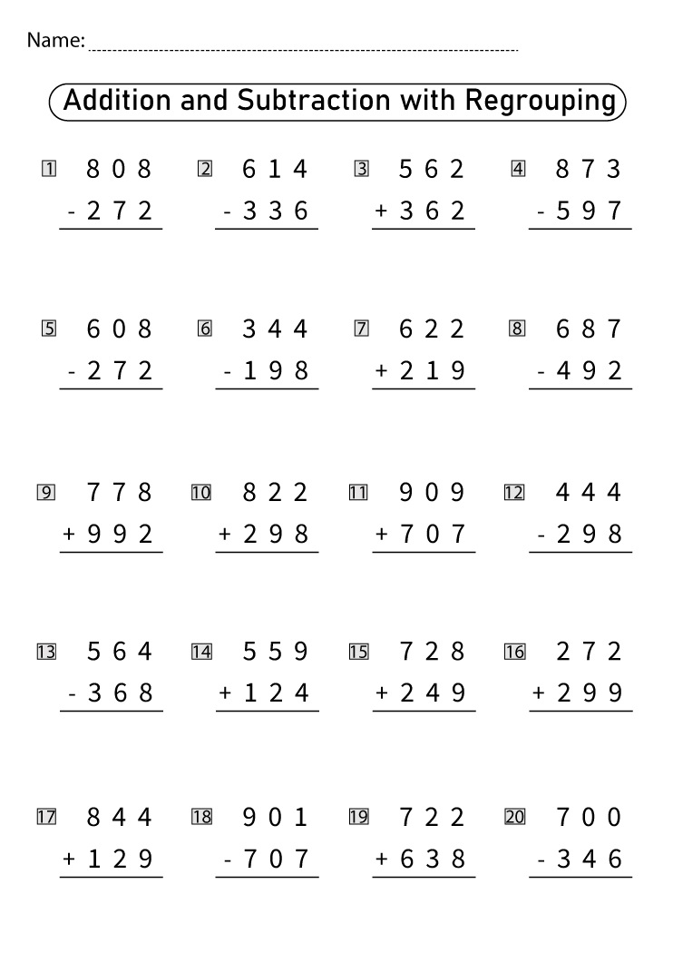 Addition with Regrouping Worksheet Photo