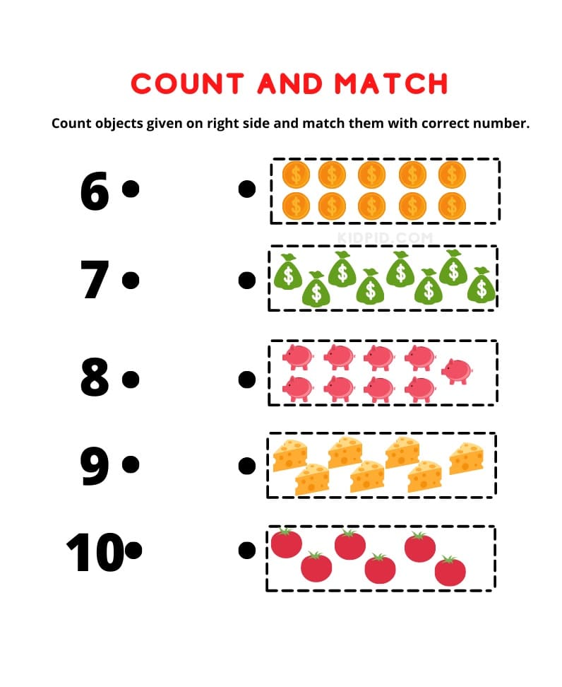 Counting Worksheet Free Photo