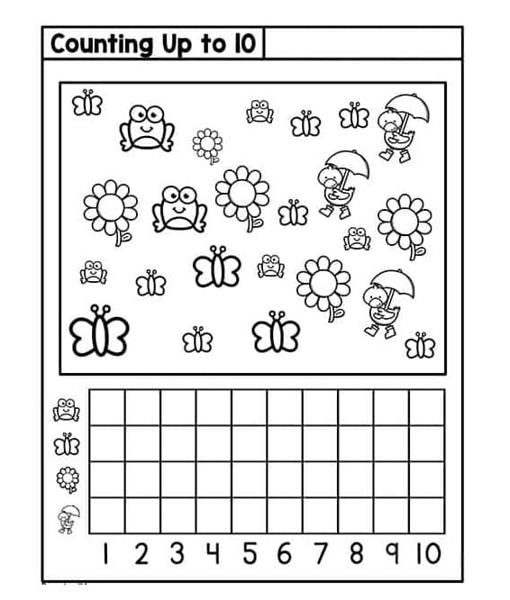 Easy Counting Worksheet