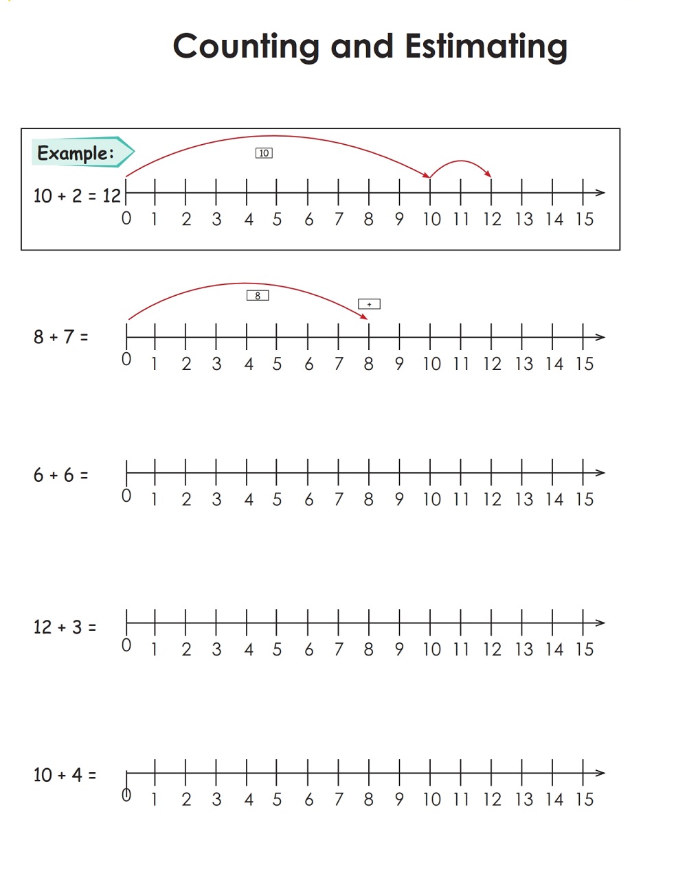 Free Number Line Addition