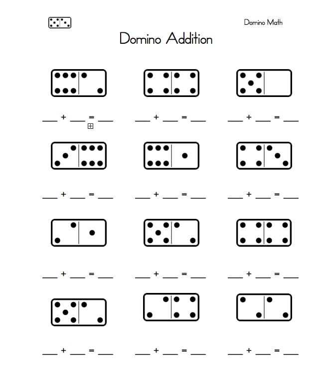 Free Subtraction Dominos Worksheet