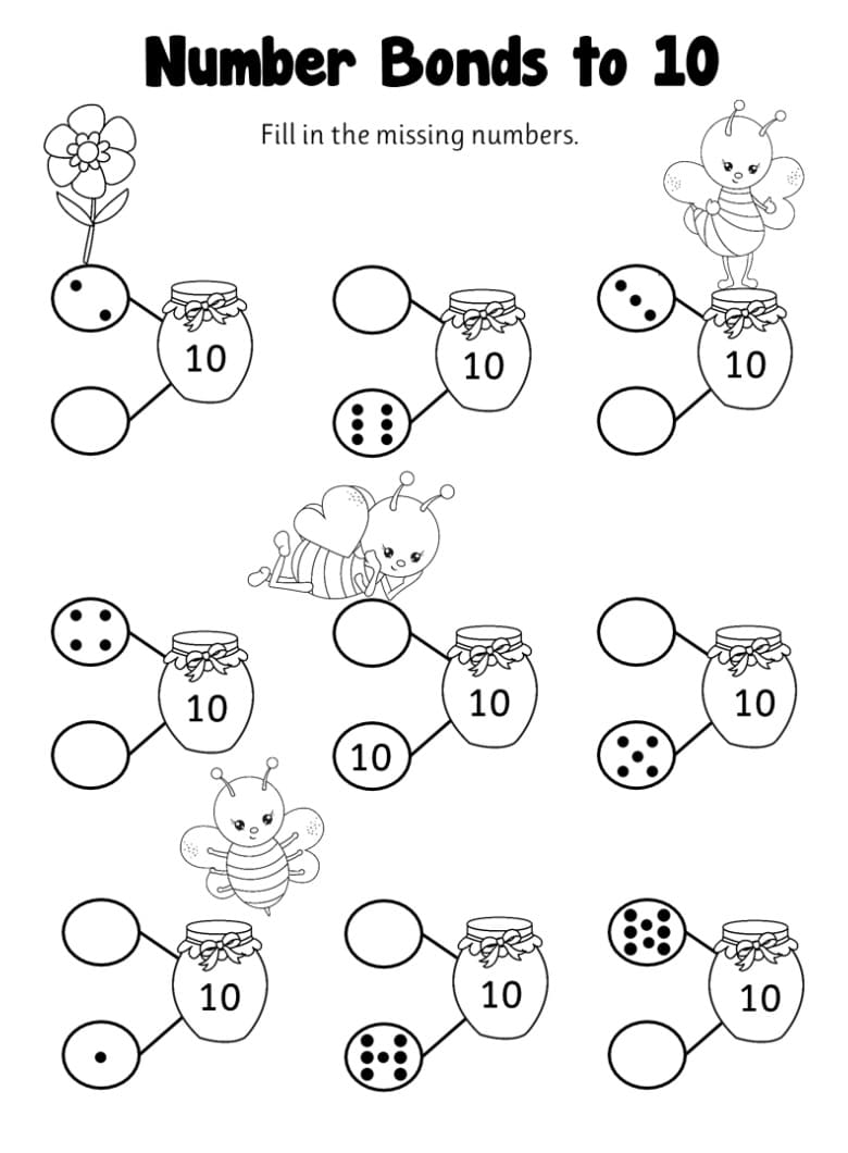 Number Bond Worksheet Download Free