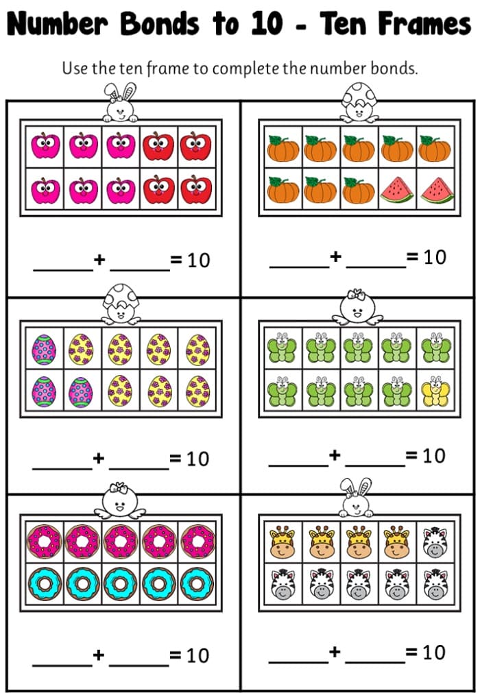 Number Bond Worksheet Free Picture