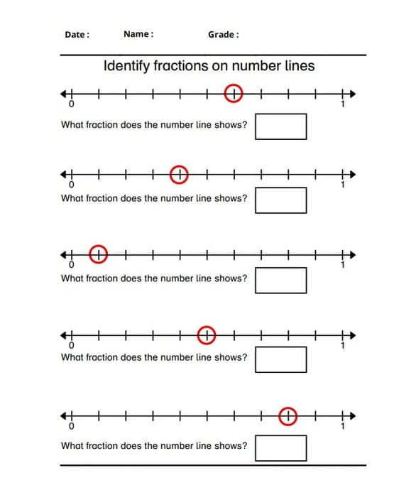 Number Line Worksheet Photo Download