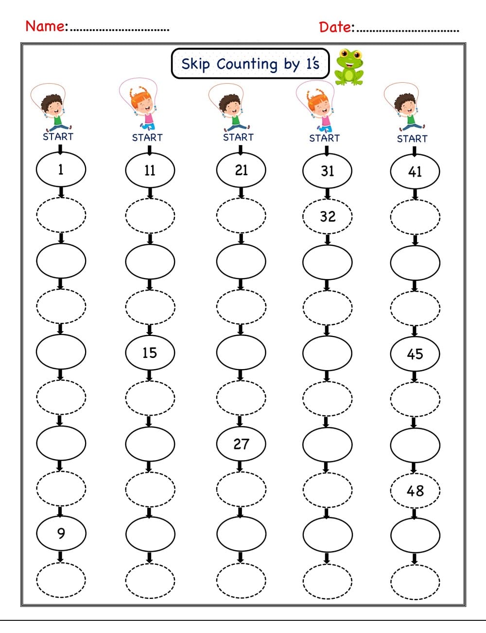 Counting Worksheets