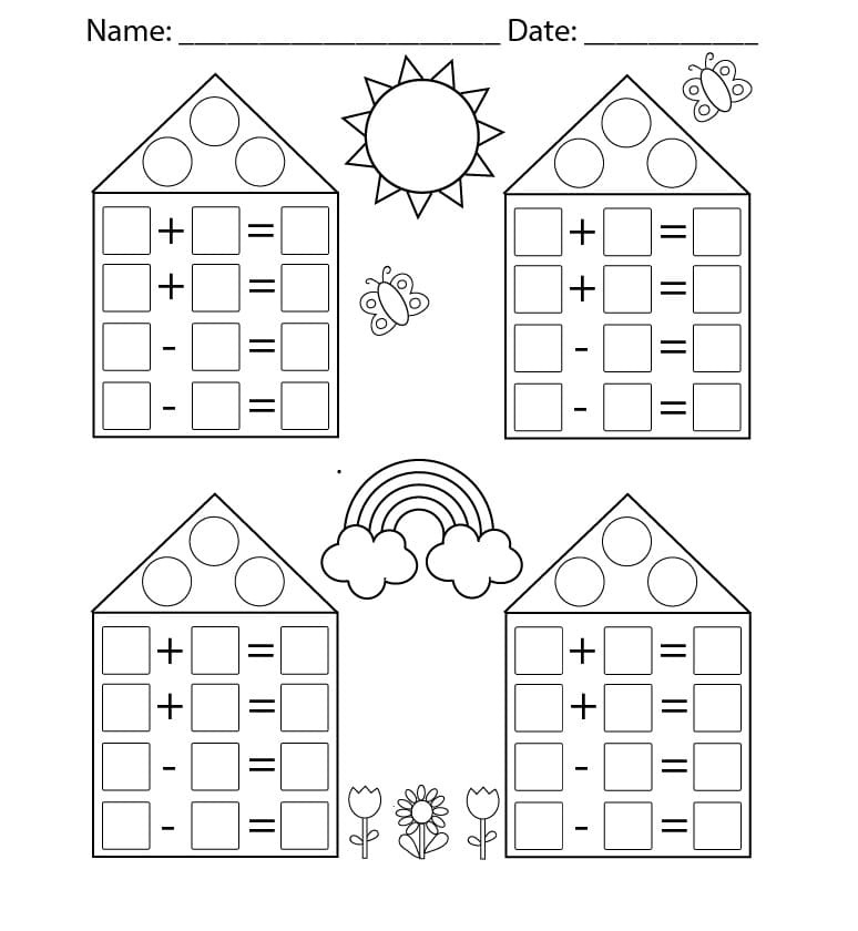 Fact Family Worksheets