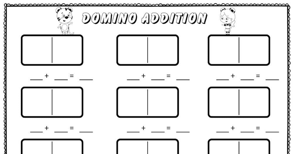 Subtraction Dominos Worksheet Photos