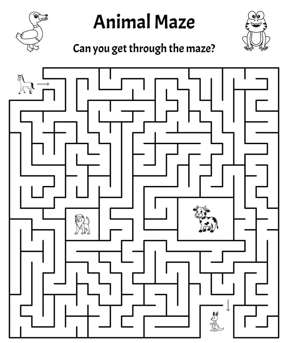 Animal Maze Free Picture