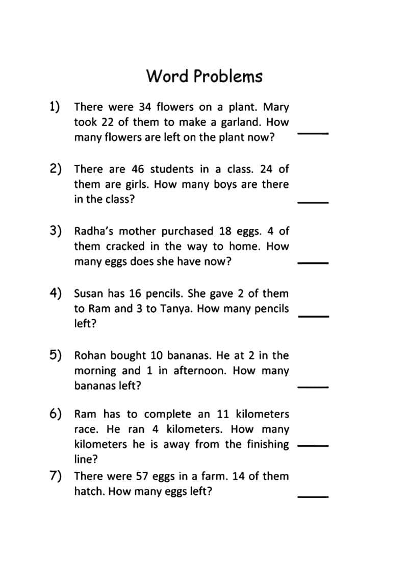 Changes in Mean Word Problems Worksheet Download Free