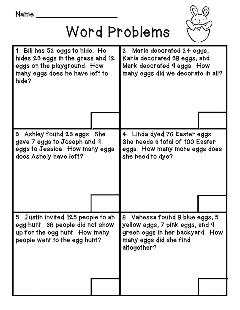 Changes in Mean Word Problems Worksheet For Kids