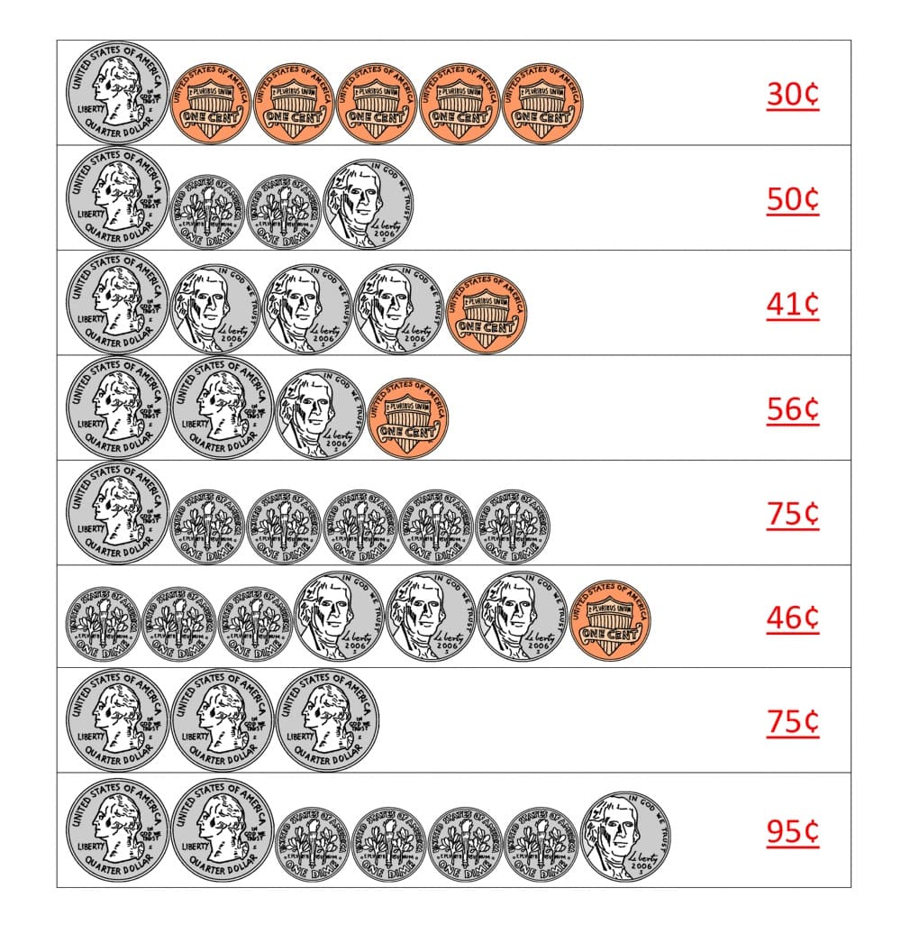 Counting Money Worksheet Free Photo