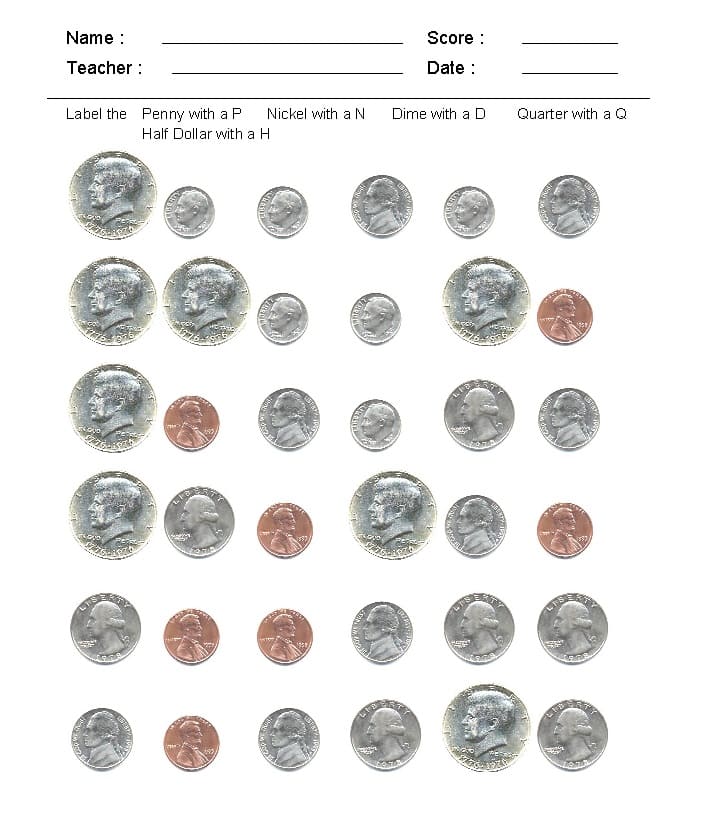 Counting Money Worksheet Picture