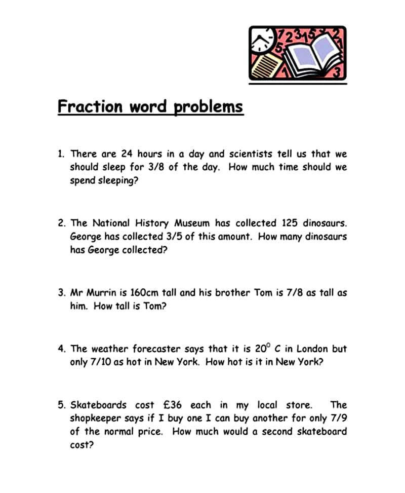 Dividing Fractions Word Problems For Fun