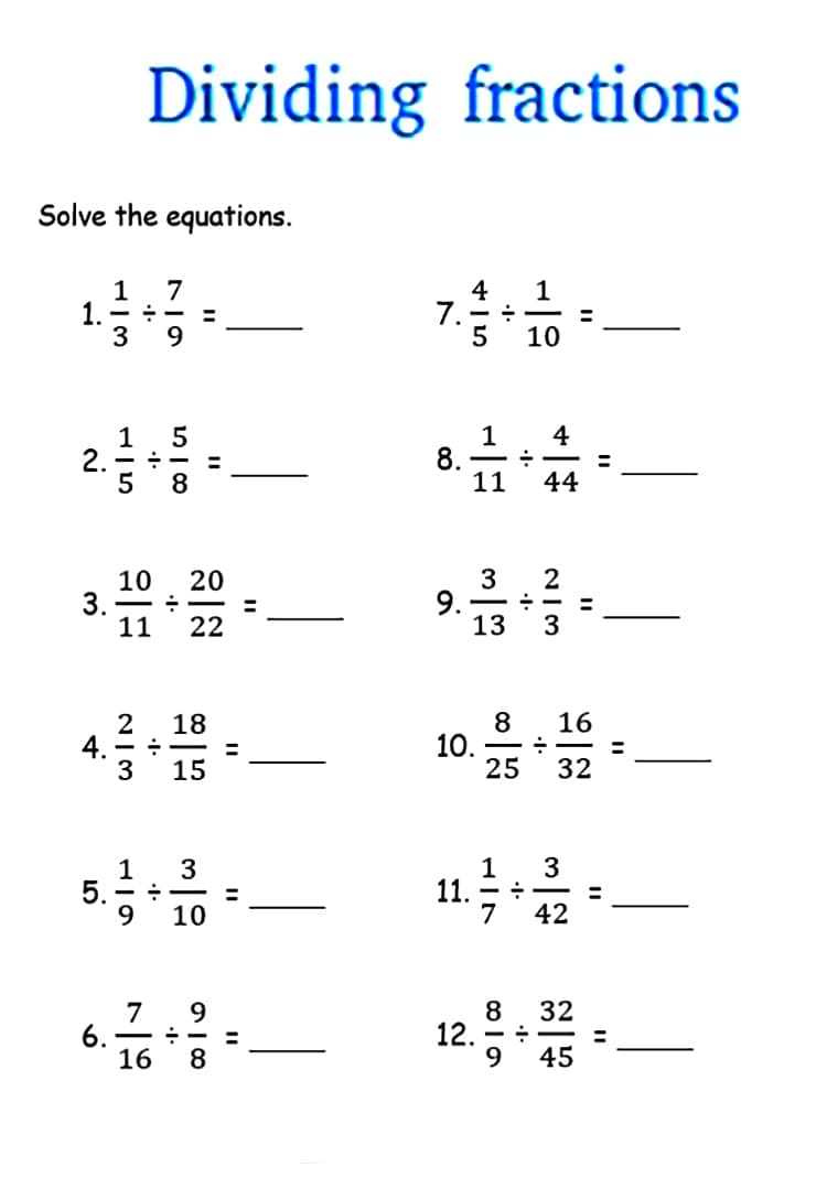 Dividing Fractions Word Problems Free Image