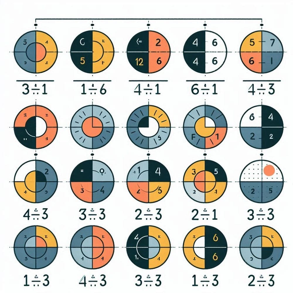 Download Fraction Circles Worksheet