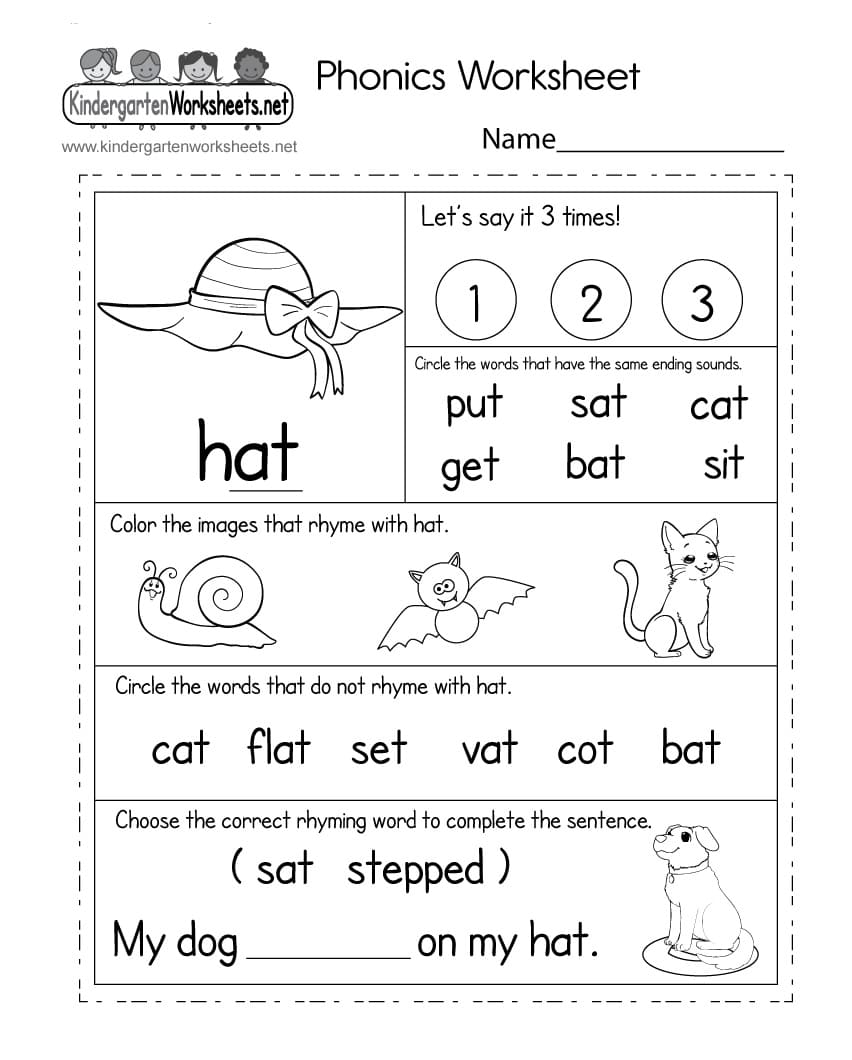 Download Phonics Worksheet Free