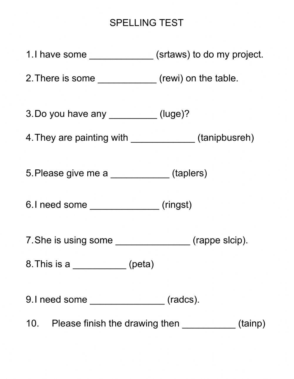 Download Word Definition Worksheet