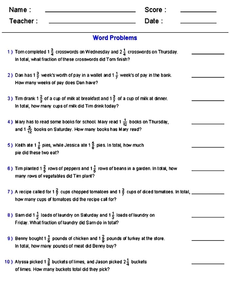 Easy Changes in Mean Word Problems Worksheet