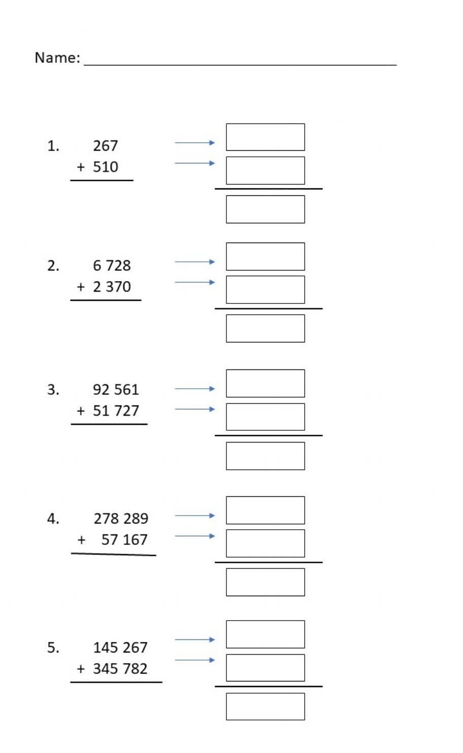 Estimation Worksheet Free Photo