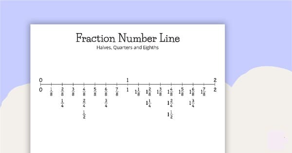 Fractions on a Number Line Photo