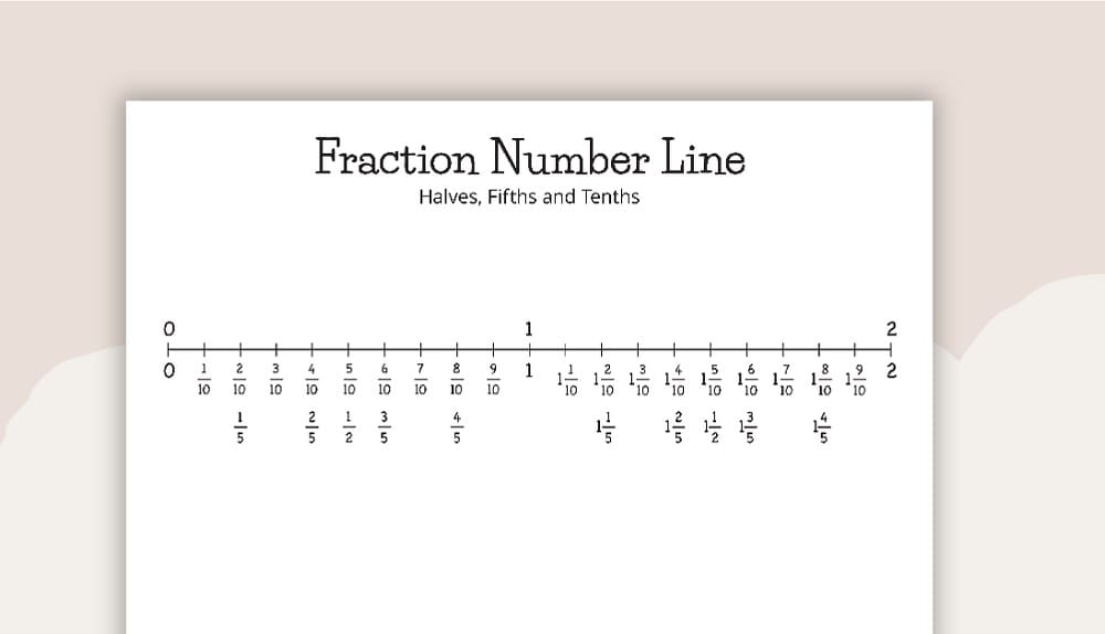 Fractions on a Number Line Photos