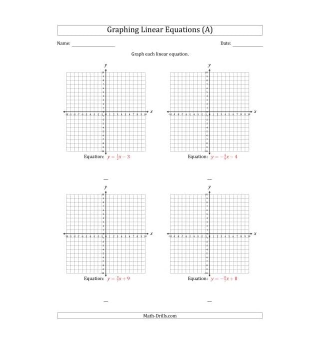 Graphing Worksheet Download Free