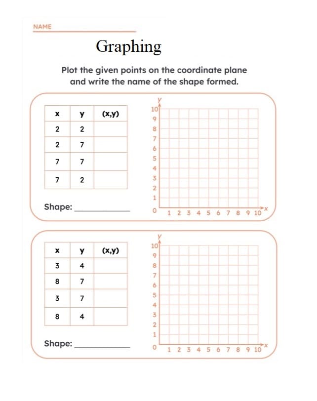 Graphing Worksheet Free