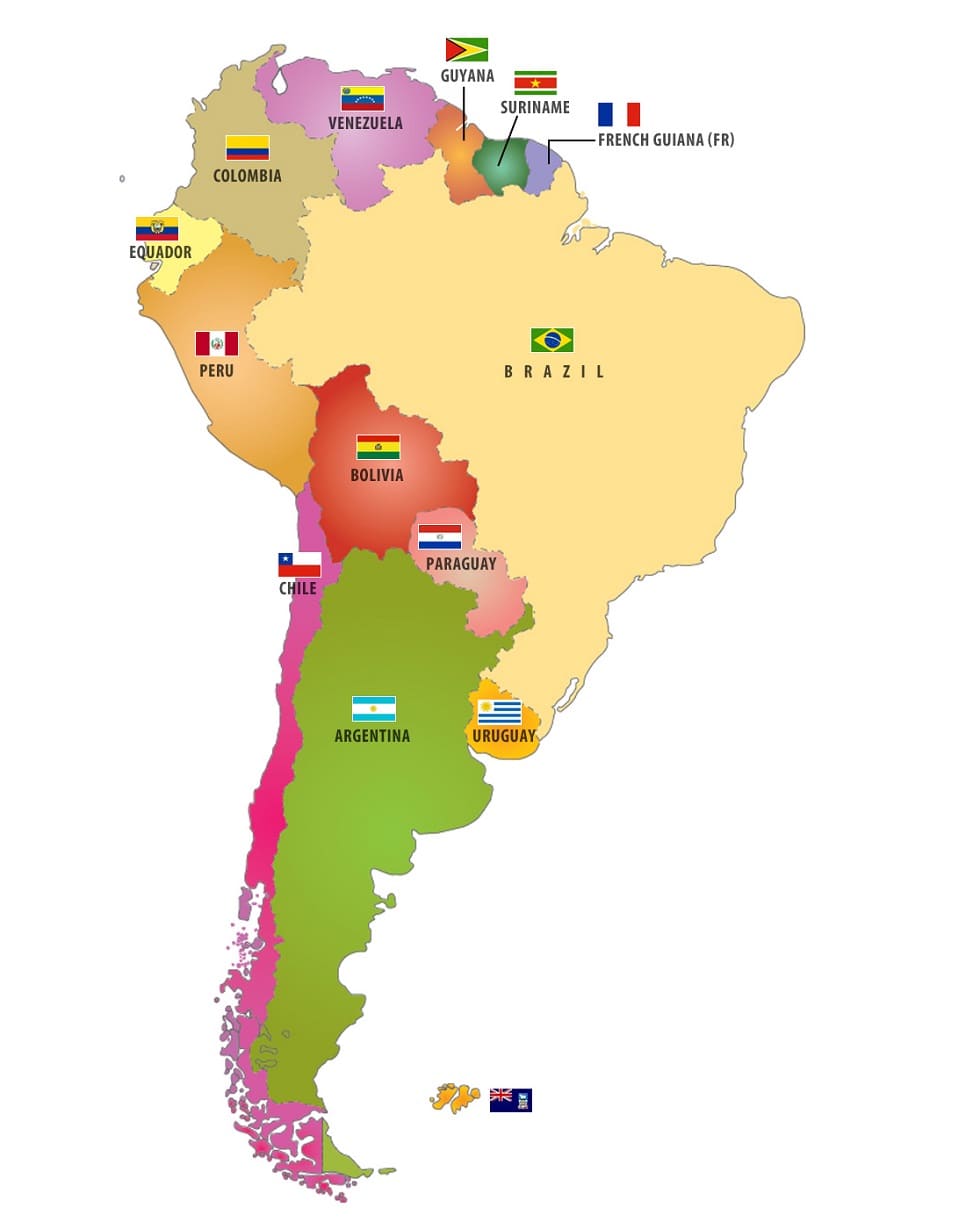 Map of South America Photos