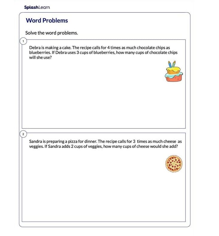 Multiplication Word Problem For Free