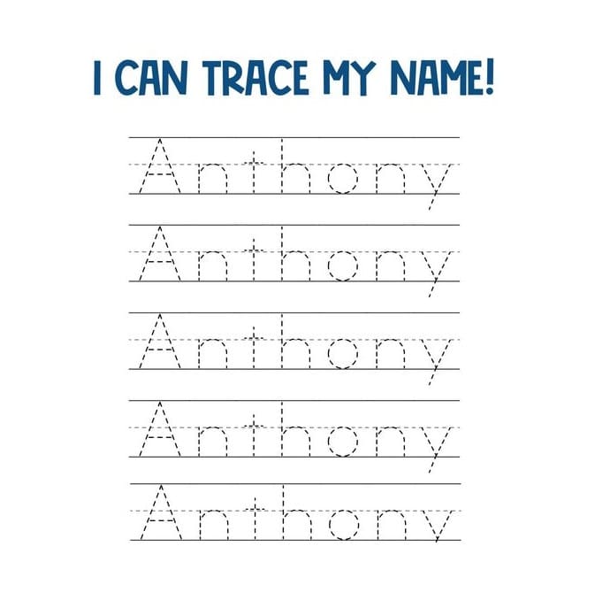 Name Tracing Worksheet Download