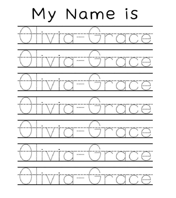 Name Tracing Worksheet For Fun