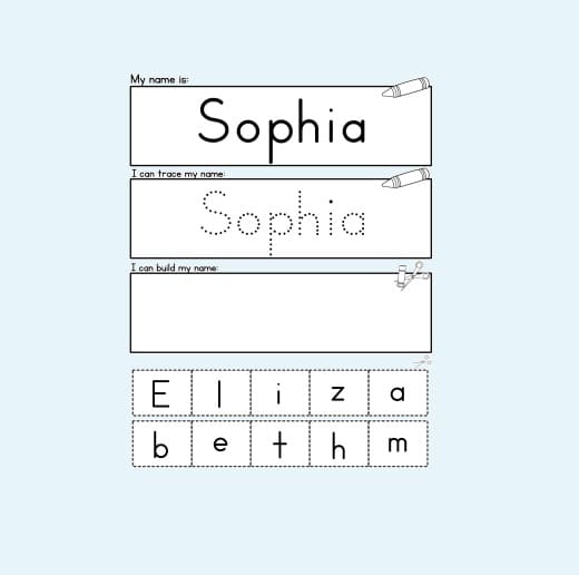 Name Tracing Worksheet Free Photos