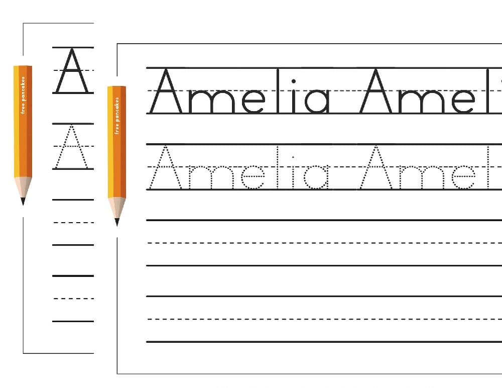 Name Tracing Worksheet Photo Download