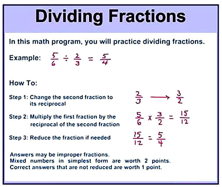 Dividing Fractions Word Problems