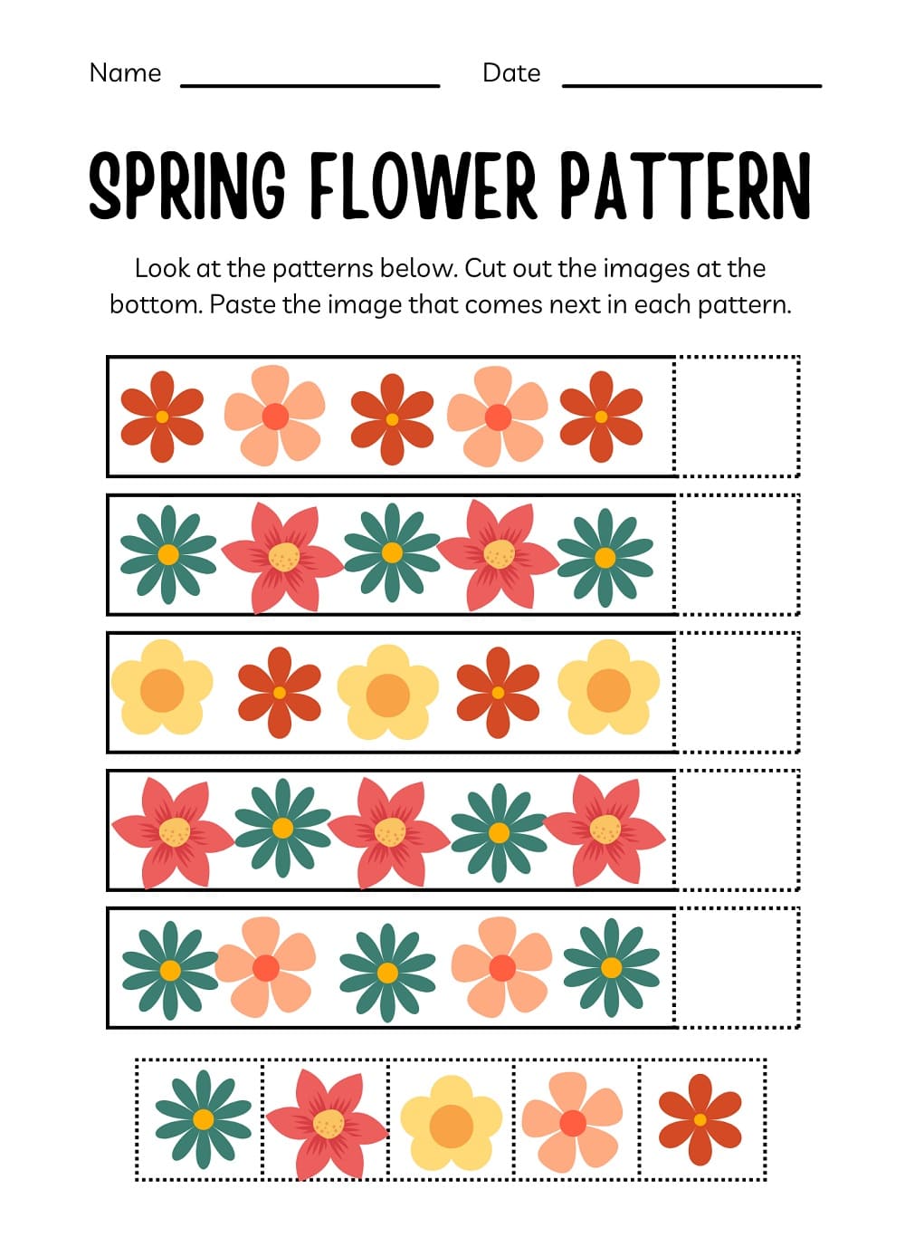 Pattern Worksheet Free Image