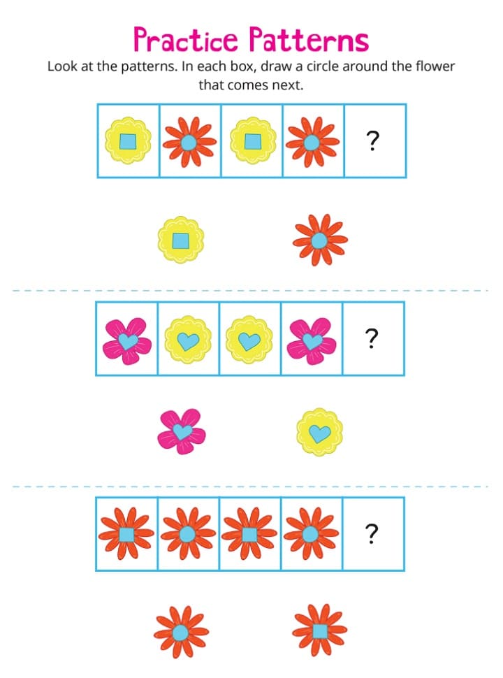 Pattern Worksheet Picture