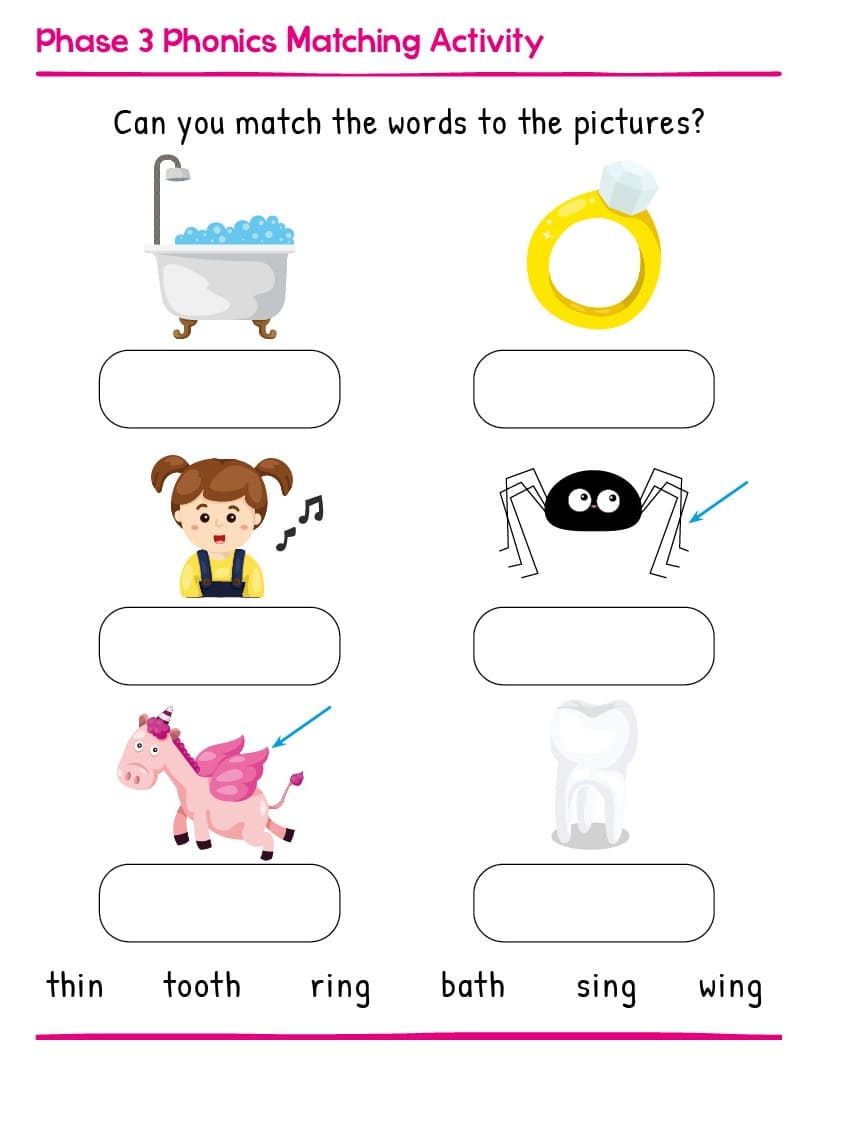 Phonics Worksheet Free Image