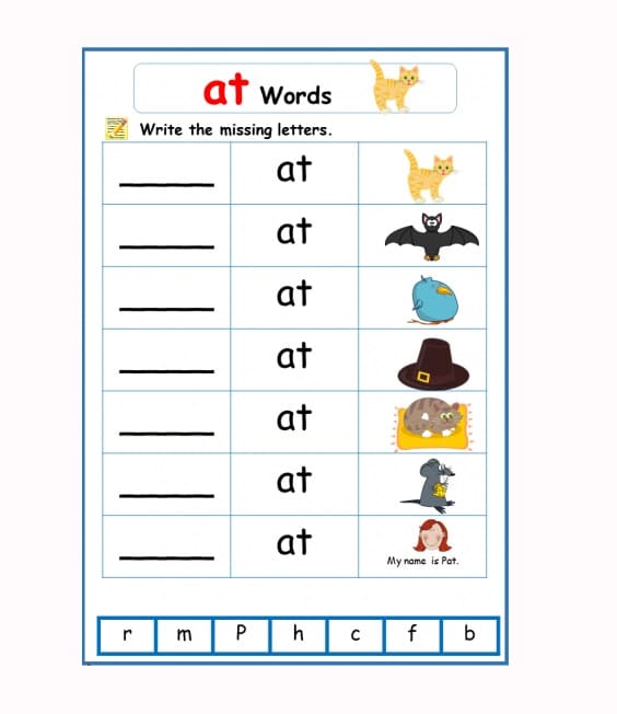 Phonics Worksheet Photos