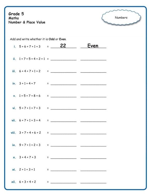 Place Value Worksheets