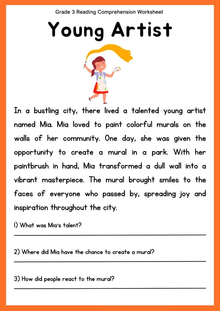 Reading Comprehension Worksheet Photo Download