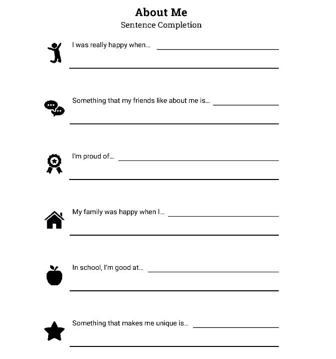 Sentence Completion Worksheet For Free